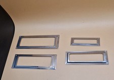 Antik Etikettenrahmen 60-100mm vernickelt Etikettenhalter Vintage Restauration