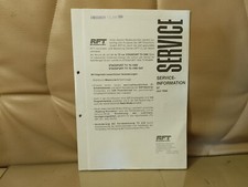 RFT Stassfurt TV70-1000 SAT Service Information + Schaltplan
