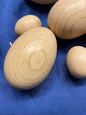 Holzei Holz Ei Ostern Osterei Vollholz Decoupage  Buche Strukturholz 10 Stück