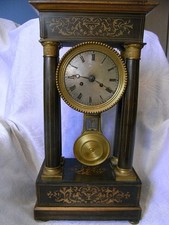 BIEDERMEIER PORTALUHR -  KAMINUHR UM 1860