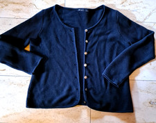 Trachten Strickjacke f. Damen schwarz Gr. L 44/46