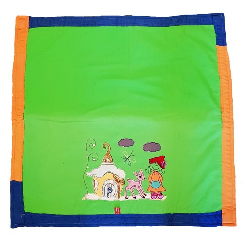 Krabbeldecke mit stickmotiv - krabbeldecke,