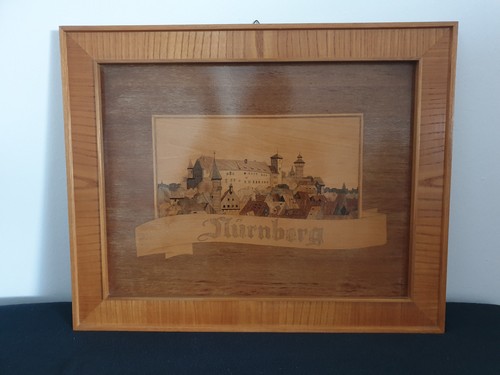 Intarsienbild kaiserburg - intarsienbild,