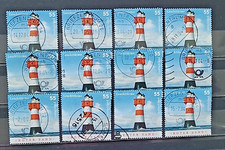 BRD 2004: 12 x Leuchtturm Roter Sand 45 Ct. nk MiNr 2410 gestempelt
