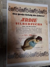 um 1930 ARDIE WERK NÜRNBERG URKUNDE MOTORRAD SILBERFUCHS ZL 30 OLDTIMER KOPIE