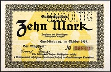 Quedlinburg 1918 mark - 10,