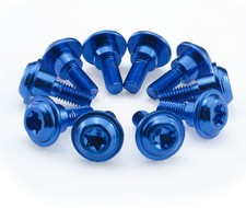 Peugeot Speedfight 2 Schrauben Alu Verkleidung Aluminium blau eloxiert 10 Stück
