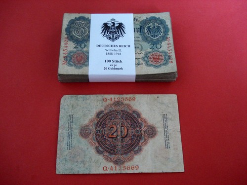 100 reichsbanknote mark - x,