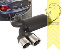 Ulter Sportauspuff für BMW Z4 E85 E86 2.2i 2x80mm