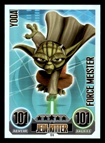 Yoda force attax star - attax, wars