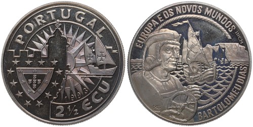 Medaille portugal 1 2 - 1/2, ecu