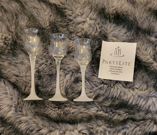 Partylite iced crystal trio - iced,