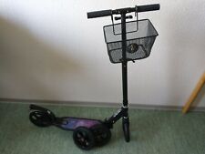 Ise Big Wheel Foldable Scooter + Extra Air Tire + Basket.