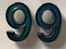 Vintage Alte Hausnummer 99 Bay