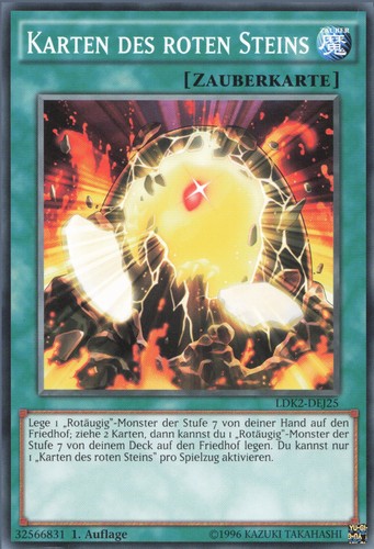 Yugioh karten des roten steins - yugioh,