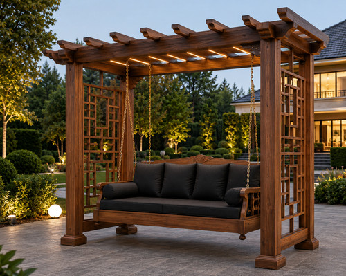 Exklusive pergola schaukel aus - exklusive, pergola-schaukel