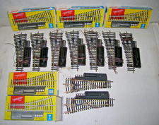 9 linke Fleischmann H0 Weichen