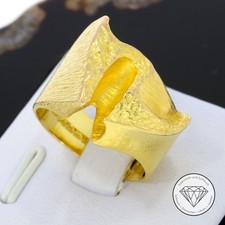 Wert: 3.120,- Lapponia Björn Weckström Nugget Ring 585 / 14 Kt Gold XXYY