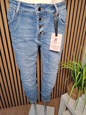 ❤️ Jewelly wie Karostar BAGGY Boyfriend Jeans Hose in Blau JP26363