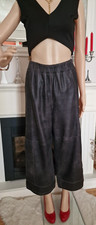 Zeitlos by Luana Culotte 7/8 Hose Weites Bein Leder Gr.2 40-42 PCP & AZO Frei