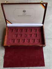 Echtholz-Münzkassette „40 Jahre Bundesrepublik Deutschland“ für 17 Münzen