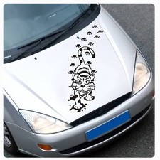 Katze Pfoten Autoaufkleber Sticker Motorhauben Aufkleber Auto Kätzchen A2064 