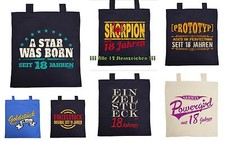 Geschenk 18.Geburtstag Geschenkverpackung 18 Jahre Geschenktasche Tragetasche