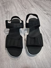 Damen Sandalen Schwarz/Weiß