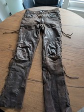 Van Cleef, Leder Hose S-M, absolut Vintage, Ca 40 Jahre  alt.