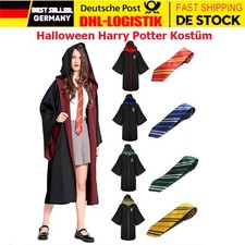 Halloween HarryPotter Robe Mantel Umhang Krawatte GryffindorSlytherin-Hufflepuff