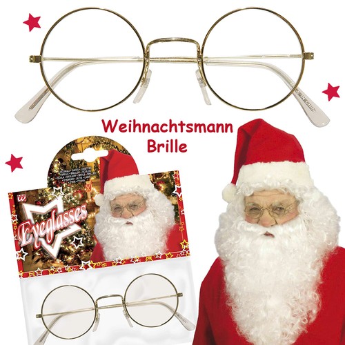 Weihnachtsmann brille santa - -,