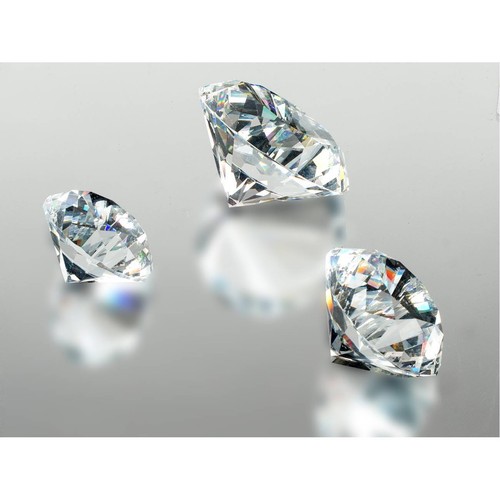 3er set deko diamanten - deko, klar