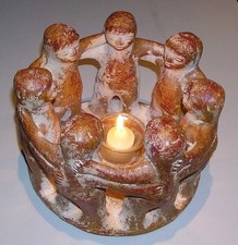 Freundeskreis Kreis der Freundschaft Teelichthalter 3, 4, 5, 6, 7  Menschen 