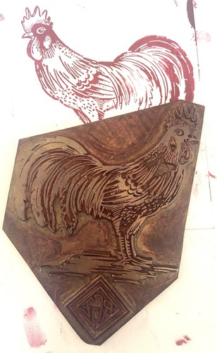Prägestempel klischee hahn - klischee,