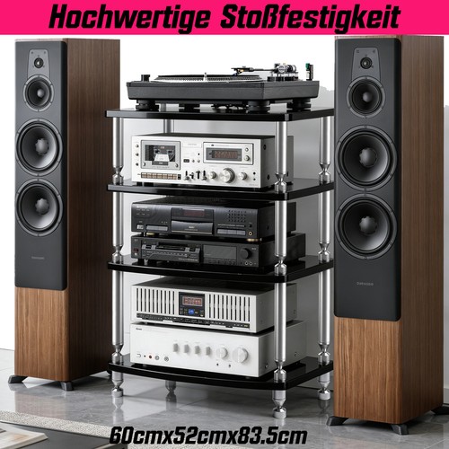 Verstellbare hifi rack - verstellbare, holz