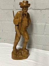 Holzschnitzfigur Jäger Holzfigur Handarbeit