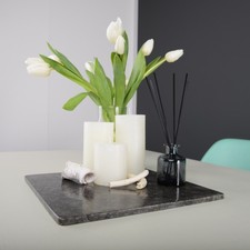 Servierplatte Marmor schwarz