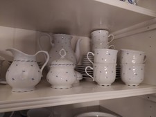 Kaffeeservice Seltman Weiden Mücke Blau 6 Personen 21 tlg top nachlass