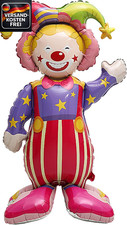 Clown Folienballon Stehend XXL