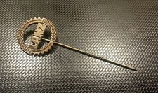 Lanz Anstecknadel Schrift durchbrochen Maße 18mm alt+original