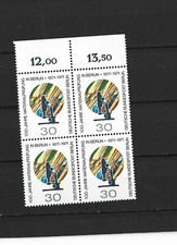 BERLIN 1971 als 4er Block, Mikroskop Mi.Nr. 416** mit Oberrand