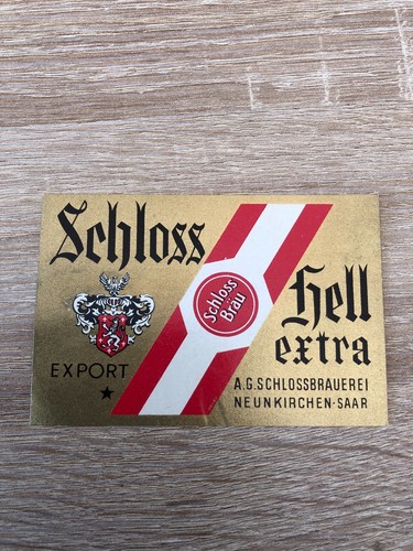 Bieretikett schlossbrauerei - bieretikett,