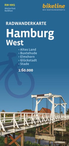 Radwanderkarte hamburg west - hamburg,