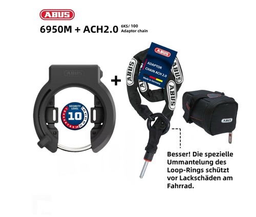 Abus 6950m rahmenschloss - 6950m, r