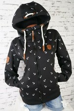 Damen Sweat Jacke Kapuze