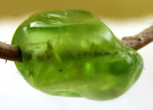 Peridot mini trommelstein - kl., mini-trommelstein