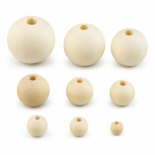 600 holzperlen set natur - natur, |