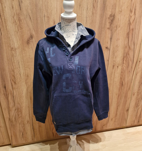 Oliver jungen hoodie - hoodie, blau