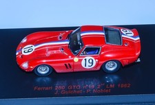 Redline Spark 1:87   Rarität Ferrari 250 GTO Rennversion Le Mans , 2. Platz 1962