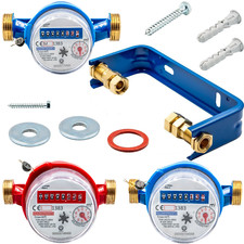 Wasserzähler | Wasserzählerbügel |Dichtung | Verschraubung 1/2" 3/4" 2029